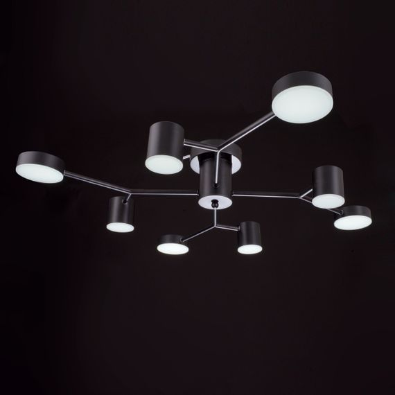 Люстра светодиодная потолочная 56W WW+NW+CW BK (BR-01 634C/8) | Зображення 3