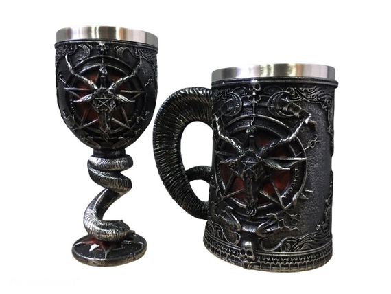 Подарунковий набір Кухоль Бокал 3D Гра Престолів Game Of Thrones Baphomet Бафомет Подарунок | Зображення 3
