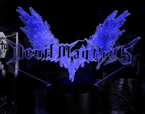 Акриловый светильник-ночник Devil May Cry синий tty-n001983