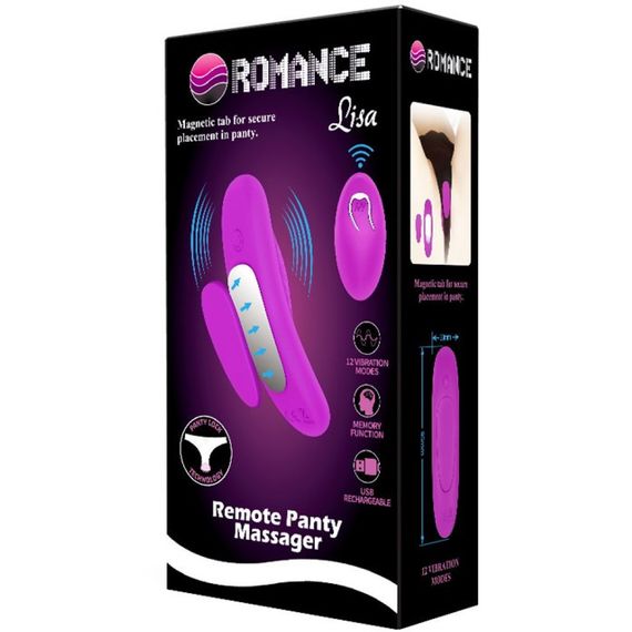 Вибратор в трусики BAILE Romance Lisa, фиолетовый, 9.5 х 3 см Sex Aura | Зображення 8