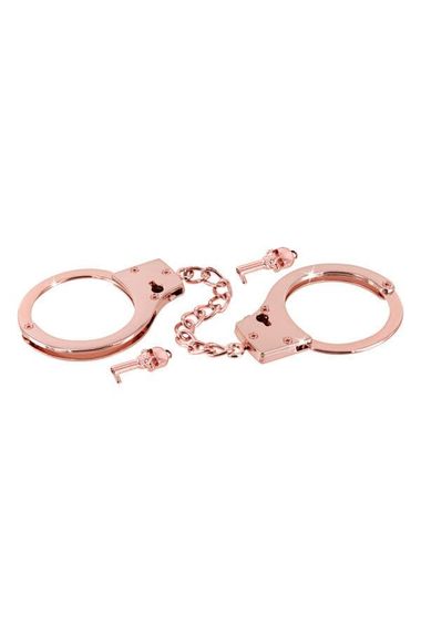 Наручники металлические Fetish Tentation Premium Chick wrist cuffs in rose-gold metal Золотистые One Size | Зображення 2