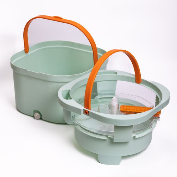Набор для уборки швабра с отжимом и ведром профессиональная швабра с ведром Зеленый HP-35015-46 | Зображення 7