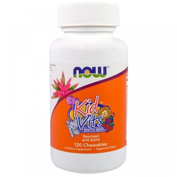 Вітамінно-мінеральний комплекс NOW Foods Kid Vits Berry Blast 120 Chewables