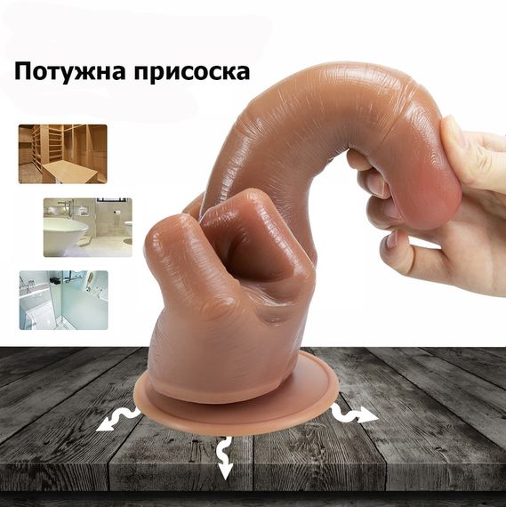 Большой фаллоимитатор для фистинга Dildo Middle Finger 210*37 mm | Зображення 4