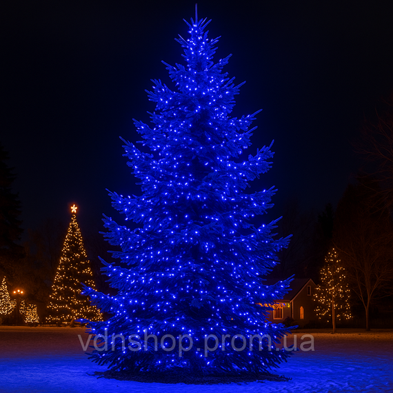 Гирлянда Рождественская фея уличная 50 м 500 LED белый провод Синий CF500L50MWBL | Зображення 2