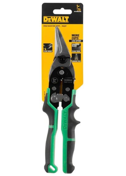 Ножиці по металу DeWalt ERGO Aviation довжиною 250 мм, праві (DWHT14674-0) | Зображення 4