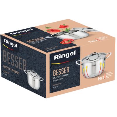 Каструля Ringel Besser з кришкою 5,5 л (RG-2021-24) | Зображення 7