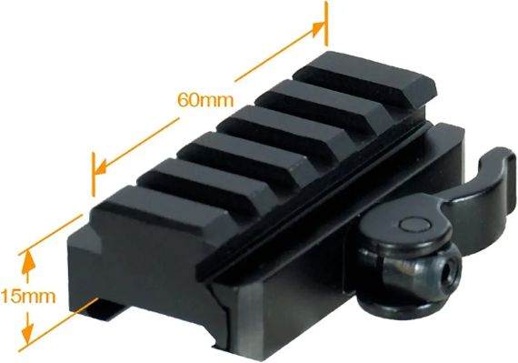 Компенсатор висоти Leapers UTG UNIVERSAL QD H 15 мм H 60 мм Підвищувальна проставка райзер компенсатор висоти | Зображення 2