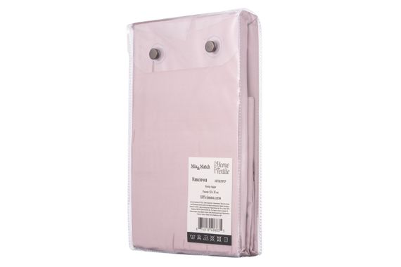 Наволочка Ardesto Mix&Match, 50х70см, 100% бавовна, сатин, пудра (ART5070PCP) | Зображення 1