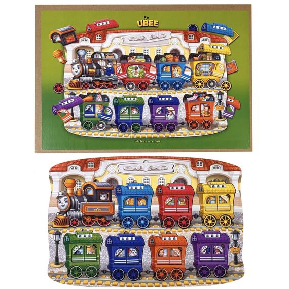 Дерев'яний дитячий сортер "Потяг великий" (ПСД296) PSD296 | Зображення 1