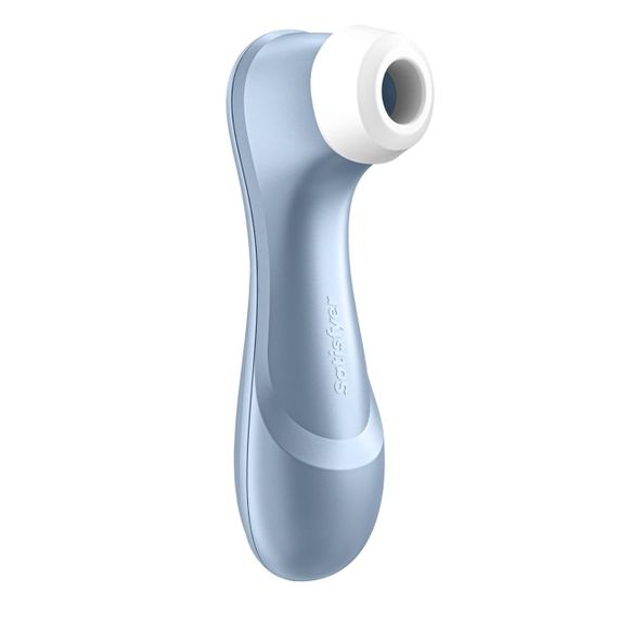 Вакуумний кліторальний стимулятор Satisfyer Pro 2 — безконтактна Air Pulse, 11 рівнів, IPX7, голубий, USB | Зображення 1