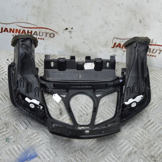 Накладка торпедо центральна під магнітолу Ford Fiesta VII 2008-2017 Накладка консолі Форд 8A6118A802BKW | Зображення 3