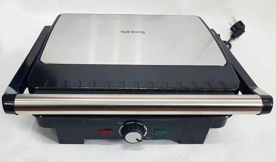 Контактний домашній електричний гриль Rainberg RB-5403 2500 Вт електрогриль для дому | Зображення 1