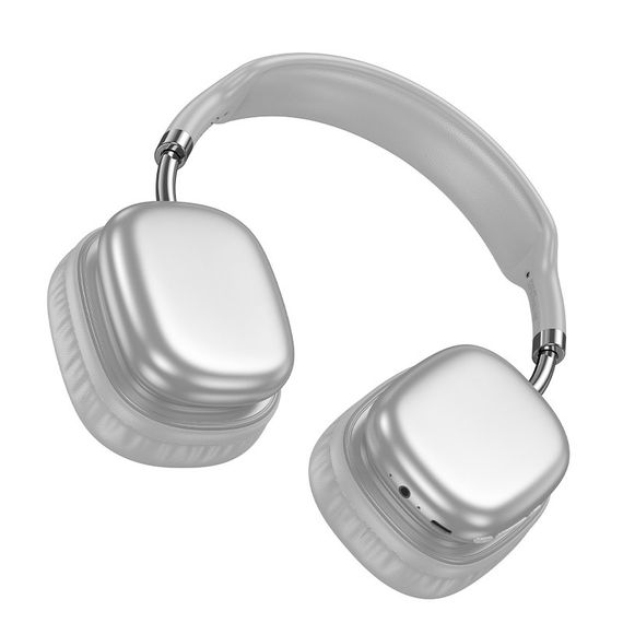 Накладные беспроводные наушники Hoco W52 Wonderful Silver | Зображення 1