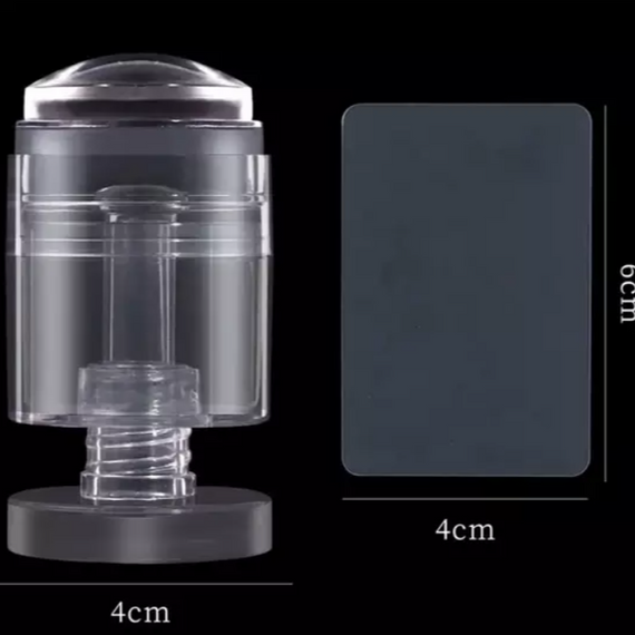 Силіконовий штамп для стемпінга з поворотним механізмом для регулювання розміру малюнка | Зображення 2