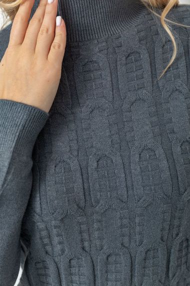 Светр жіночий, колір темно-сірий, 221R20PCS4 | Зображення 4
