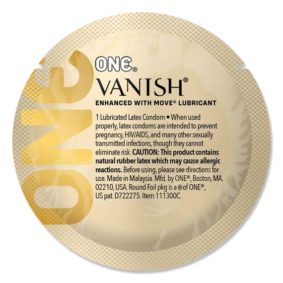Набір презервативів ONE Vanish Hyperthin, 100 шт, ультратонкі, зі змазкою, паковання-тубус Sex Aura | Зображення 3