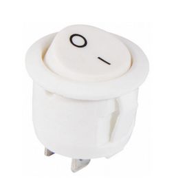 Перемикач KCD1-5-101 W/W 1 клавіша біла кругла Ny95500716