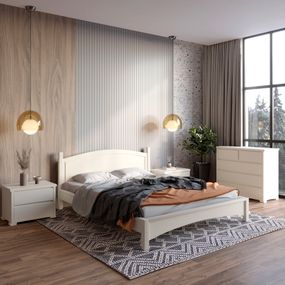 Двоспальне ліжко Mebigrand Мангеттен Н Айворі 140х200 см (MBG-1636)