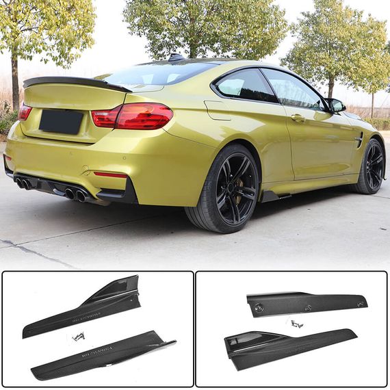 Накладки на пороги V4 (для F82/F83, Карбон) для BMW 4 серія F-32 2012-2020 рр