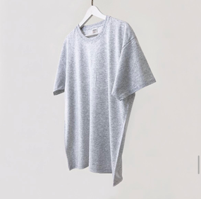 Мужская футболка классическая с коротким рукавом OW0001 цвет светло-серый размер М