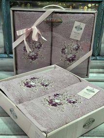 Полотенца подарочные Moz cicek 05 набор 2шт