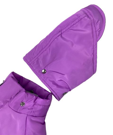 Зимовий комбінезон з поясом бузковий R-24 | Зображення 2