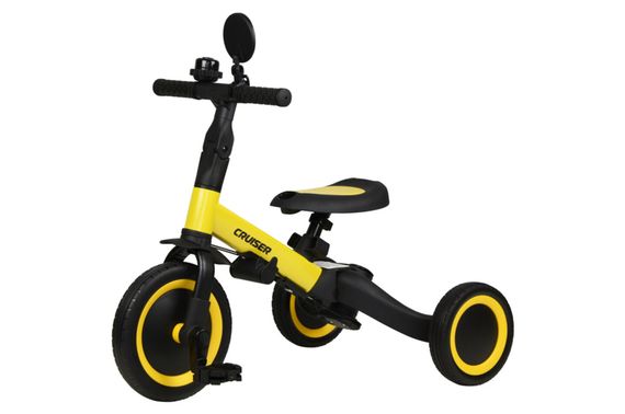 Біговел Tri-cycle 5in1 Cruiser Versa yellow трансформер з дашком | Зображення 3