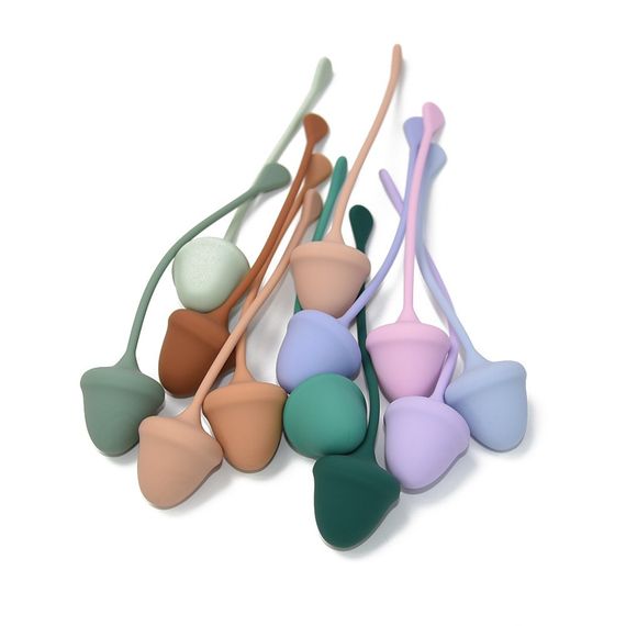 Набір вагінальних кульок Sweet Em, 4 шт з різною вагою, фіолетові, 2.8 х 14.5 см sexstyle | Зображення 3