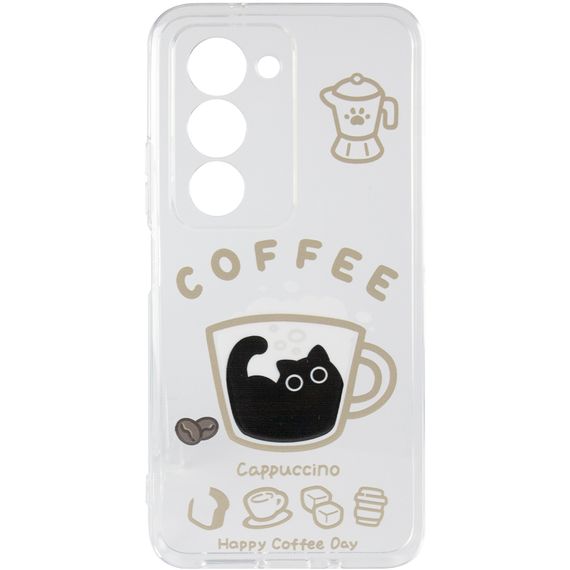 Чохол TPU Clear Joy для Xiaomi Redmi 15 4G (Global) / 5G Coffee | Зображення 1