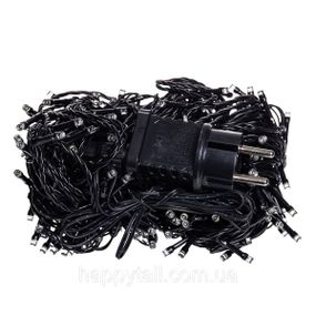 Гірлянда Нитка вулична 30 (м) 300 LED чорний провід Білий CF300L30MBW