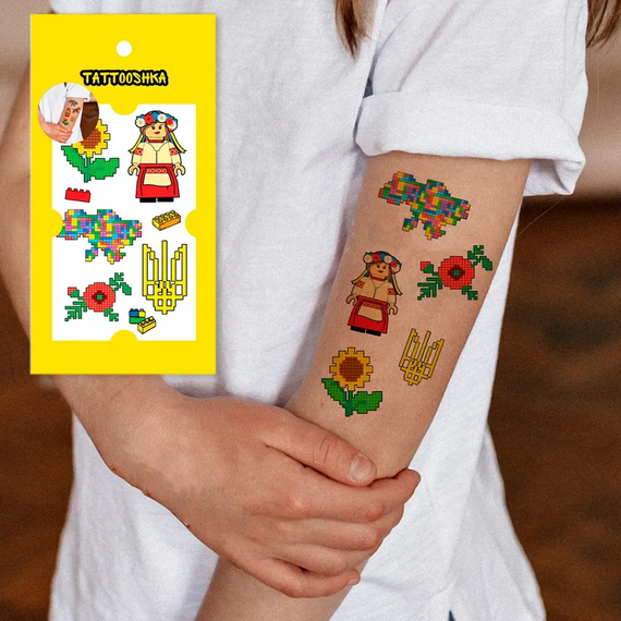 Тату тимчасове  Міні конструктор Tattooshka L-59 Різнокольоровий shop (4825800010150) | Зображення 2