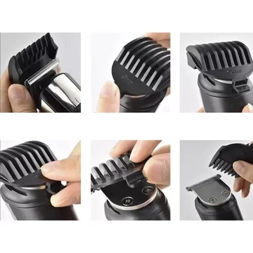 Машинка для стрижки волос и бороды Soulima 19356 | Триммер 5 в 1 с дисплеем | Зображення 7