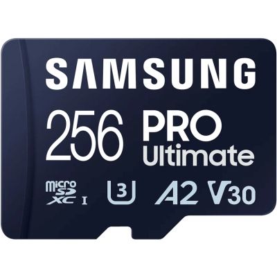 Карта памяти Samsung 256GB microSDXC class 10 UHS-I U3 V30 A2 Pro Ultimate (MB-MY256SA/WW)
