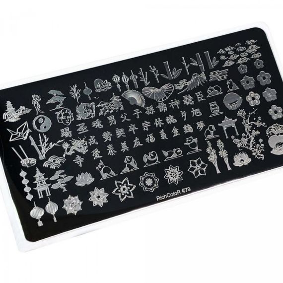 Пластина 079 для стемпінгу RichColor (12х6см)
