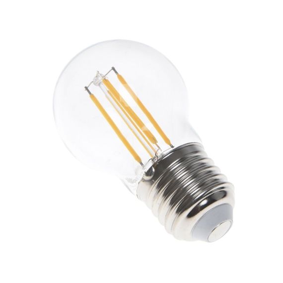 Лампа филаментная LED 4W E27 COG WW G45 220V | Зображення 5