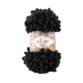Пряжа ALIZE PUFFY FINE 1060 ализе пуффи файн фантазийная нить плюшевая