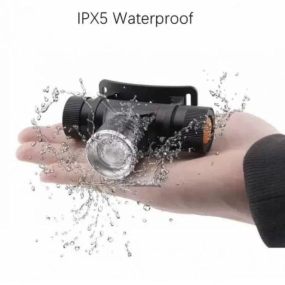 Светодиодный фонарь с креплением на голову, Фонарик на голову с зарядкой, Налобный фонарь для сто KI-35 | Зображення 8