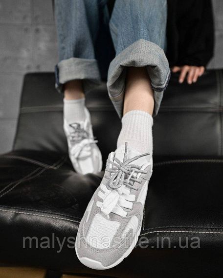 Женские кроссовки miuu leral white grey  ДЛ6411 | Зображення 4