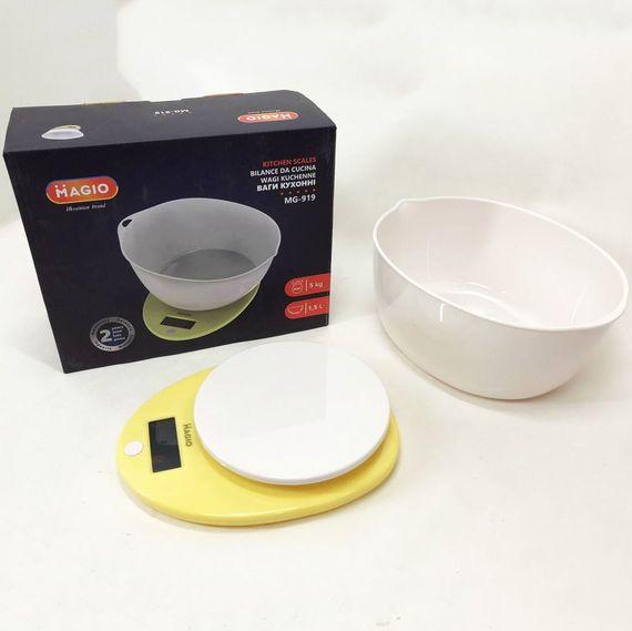 Кухонные весы с весовой чашей Magio, Цифровые весы для пищевых продуктов бытовые кухонные KM-11 | Зображення 3