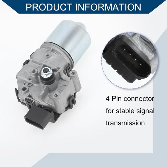 Мотор переднього склоочисника для Audi A4 B5 B6 B7 Seat Exeo двигун 4-контактний, заміна OE двигуна двірників 8E1955119 8E1955113 | Зображення 5