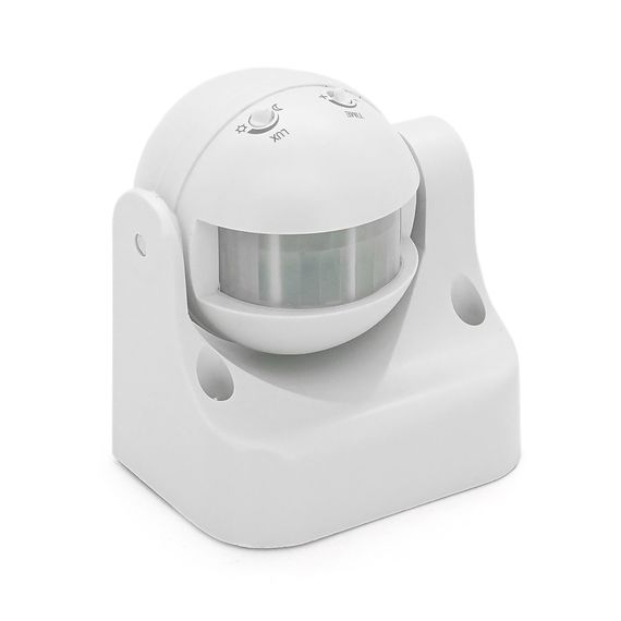 Датчик руху + сутінковий LINEA 1000W 220-240V IP44 180 градусів. 95х85х70мм