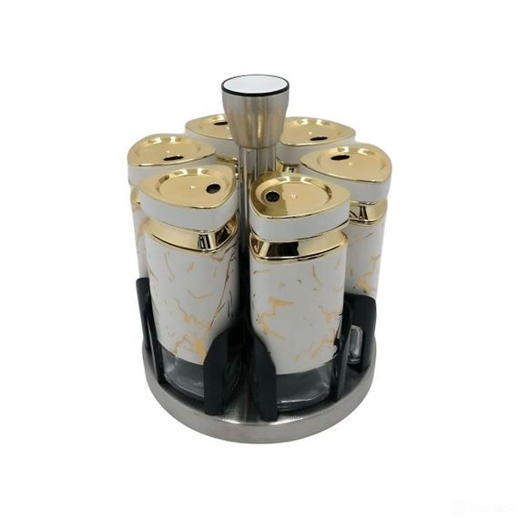 Набор баночек для специй 6 шт 120 мл карусель для хранения специй HP-1332