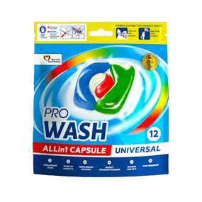 Капсули для прання 12шт (дой-пак) Color ProWash 2К