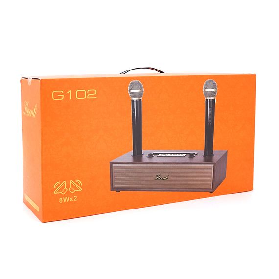 Колонка Kisonli G102 Bluetooth 5.3, Two microphone, 2х8W, 1800mAh, USB/TF/BT/AUX | Зображення 1