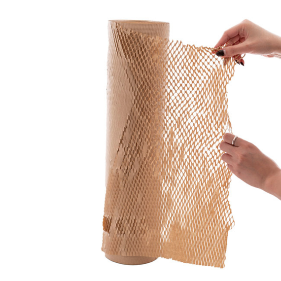 Cотовая крафт-бумага 42 см х 10 м PaperPack, коричневая | Зображення 2