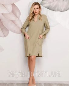 Платье для женщин цвет хаки FI_000578