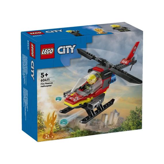 Конструктор LEGO City Пожежний рятувальний гелікоптер 85 деталей (60411) | Зображення 8