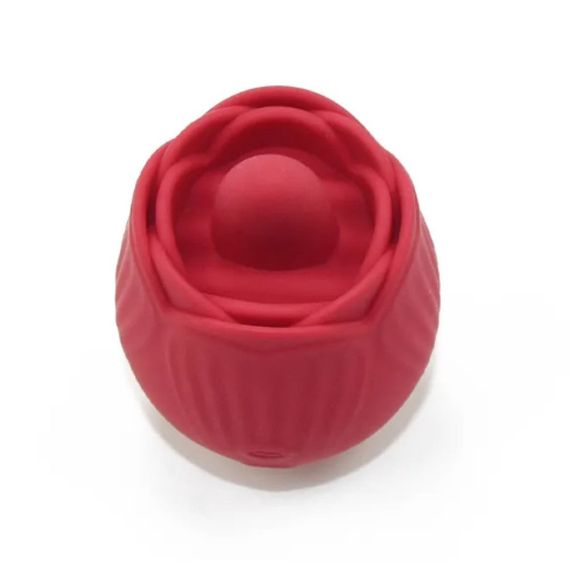 Вібратор трояндочка з язичком Sweet Em, 10 режимів , червоний sexstyle | Зображення 1