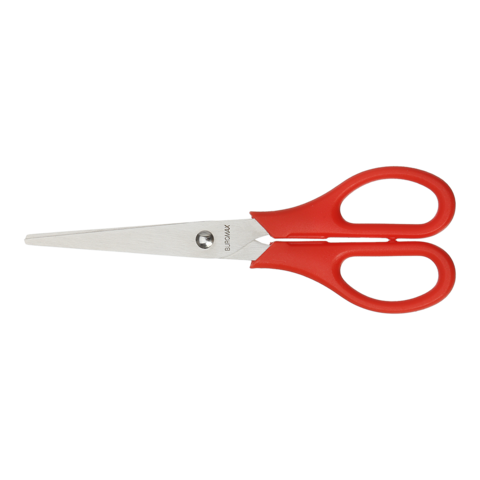 Ножиці офісні BM.4507-05 BUROMAX, 165 мм червоні, на блістері (4823078928610) | Зображення 2